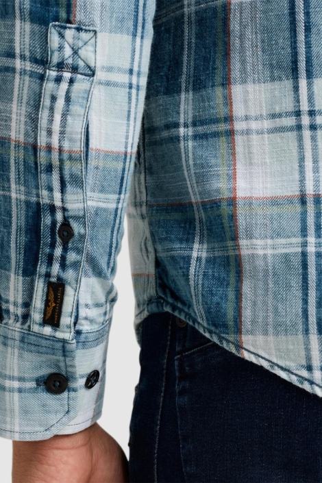 PME legend long sleeve shirt indigo yarndyed